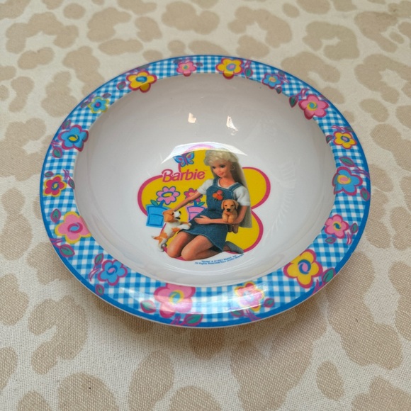 2/$15 Vintage 1997 Barbie Plastic Bowl - Picture 1 of 3